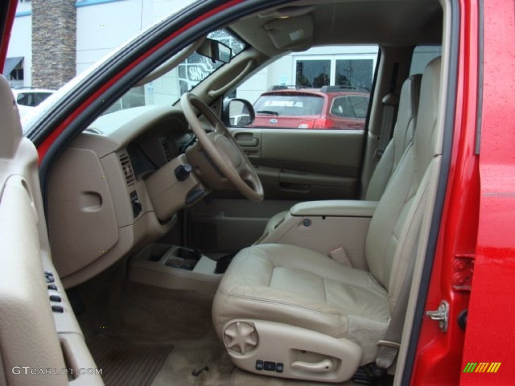 2003 Durango SLT 4x4 - Flame Red / Taupe photo #14