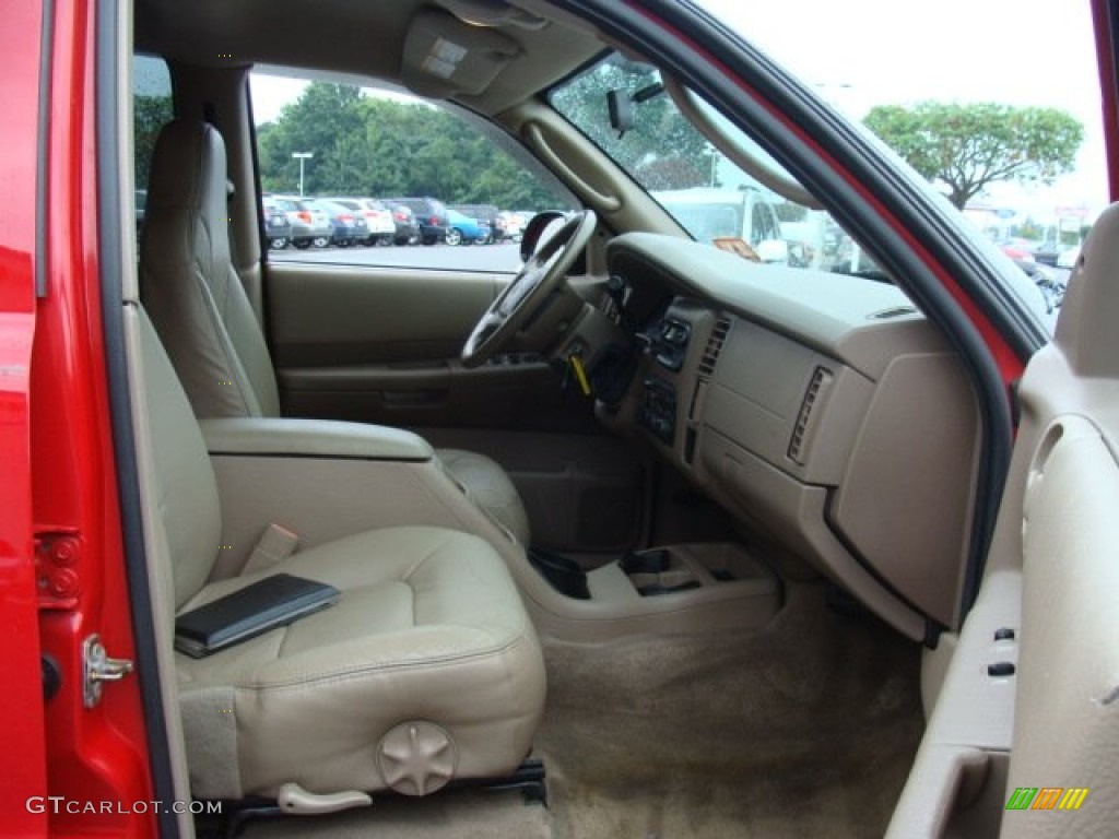 2003 Durango SLT 4x4 - Flame Red / Taupe photo #15