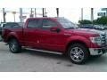 2014 Ruby Red Ford F150 Lariat SuperCrew  photo #4