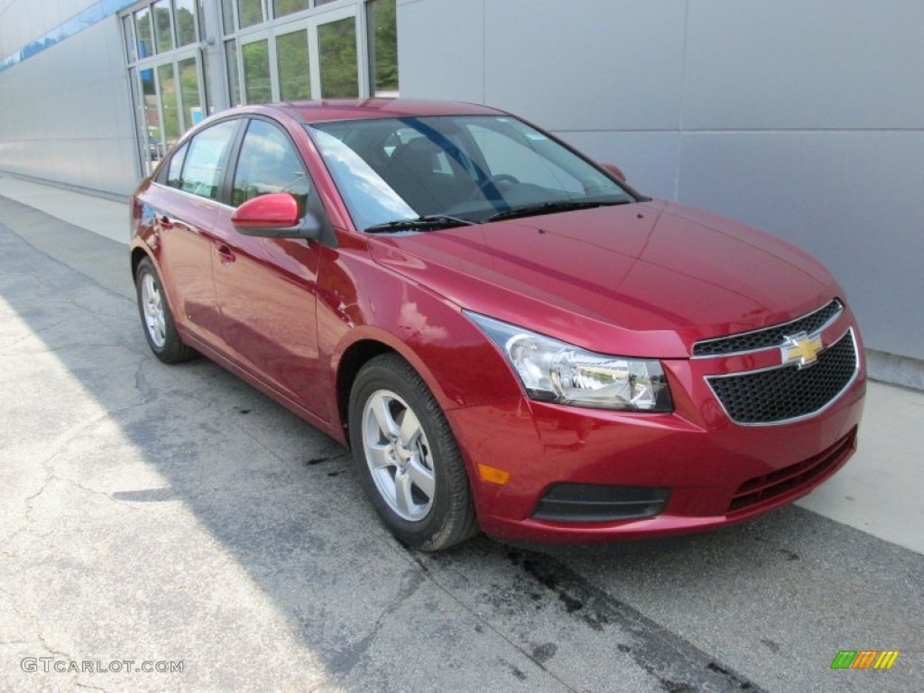 2014 Cruze LT - Crystal Red Tintcoat / Medium Titanium photo #9