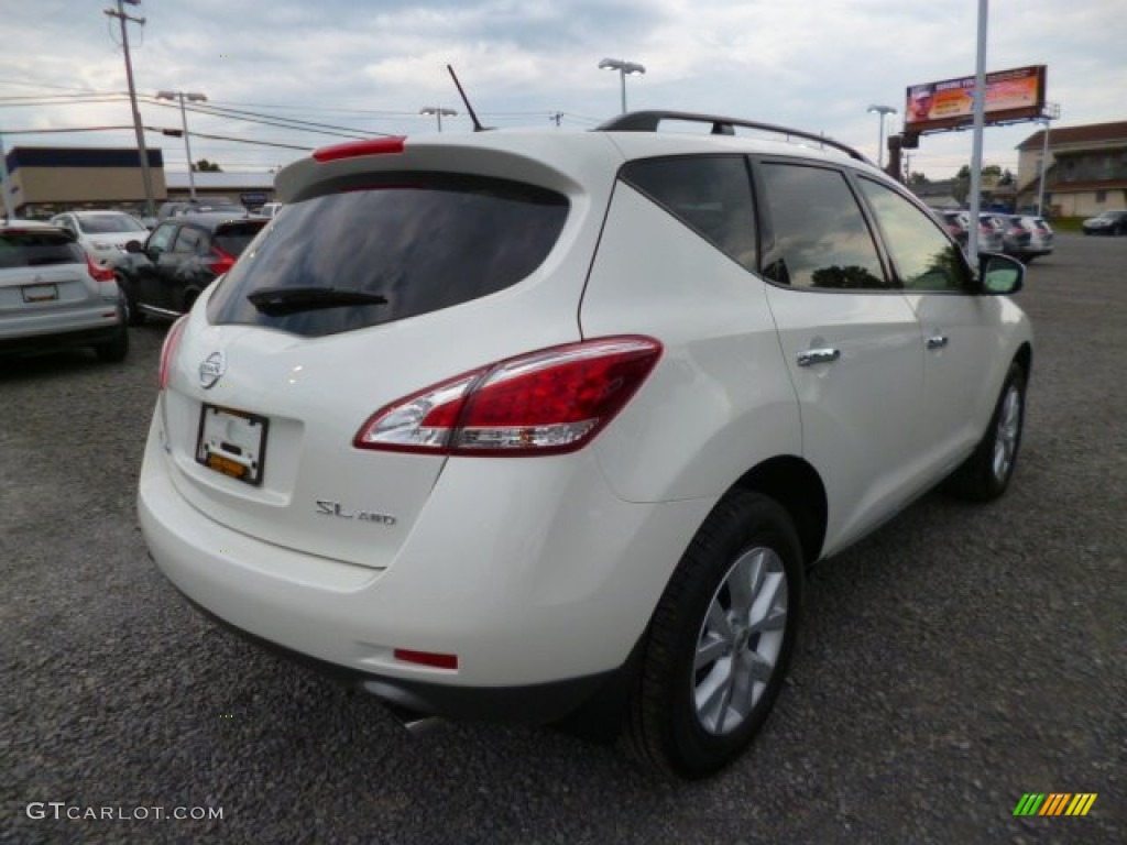 2014 Murano SL AWD - Pearl White / Beige photo #5