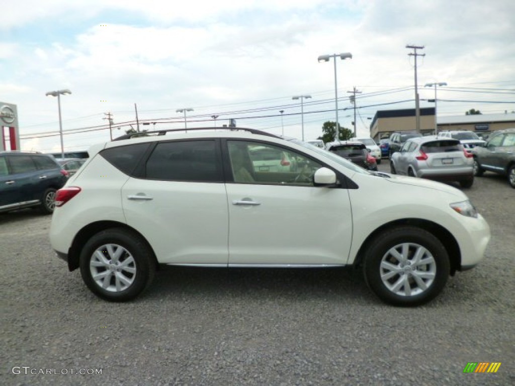 2014 Murano SL AWD - Pearl White / Beige photo #6