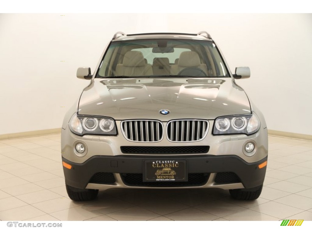 2008 X3 3.0si - Platinum Bronze Metallic / Sand Beige/Black Nevada Leather photo #2