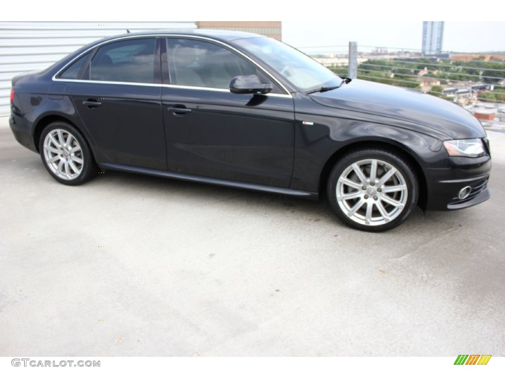 Brilliant Black 2012 Audi A4 2.0T quattro Sedan Exterior Photo #95974368