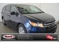 2014 Obsidian Blue Pearl Honda Odyssey EX-L  photo #1