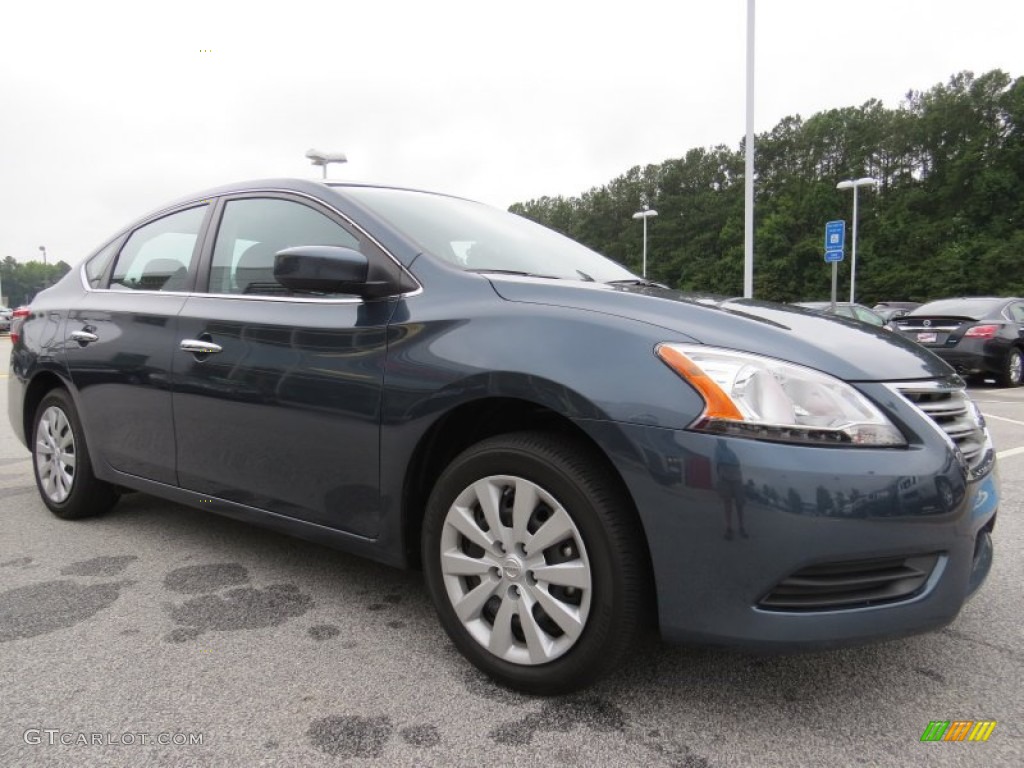 2014 Sentra SV - Graphite Blue / Charcoal photo #7