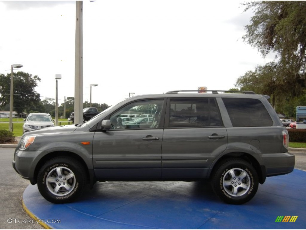 2007 Pilot EX-L - Nimbus Gray Metallic / Gray photo #2