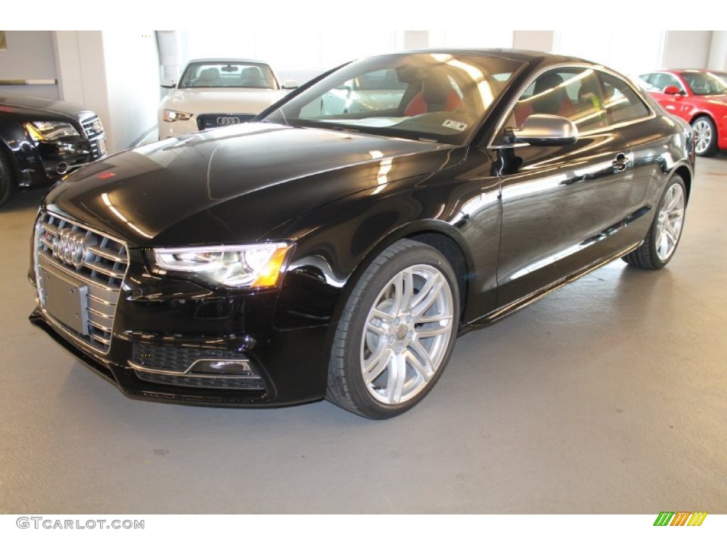 Brilliant Black 2015 Audi S5 3.0T Premium Plus quattro Coupe Exterior Photo #95979130