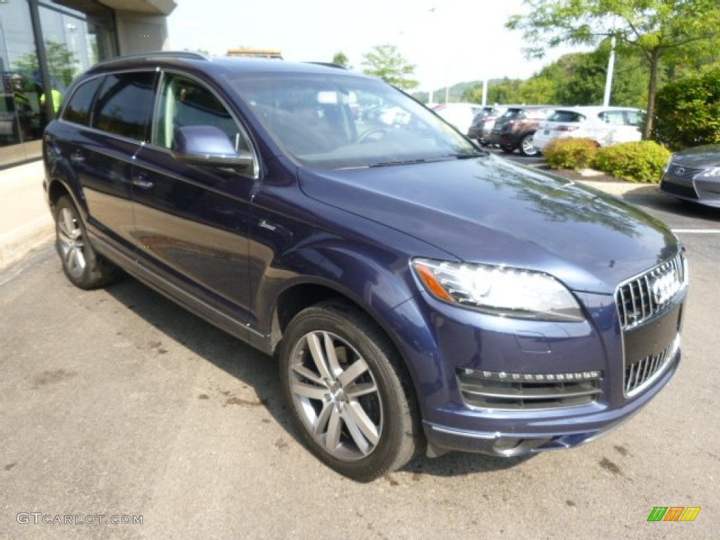 Mugello Blue Pearl 2014 Audi Q7 3.0 TFSI quattro Exterior Photo #95979135