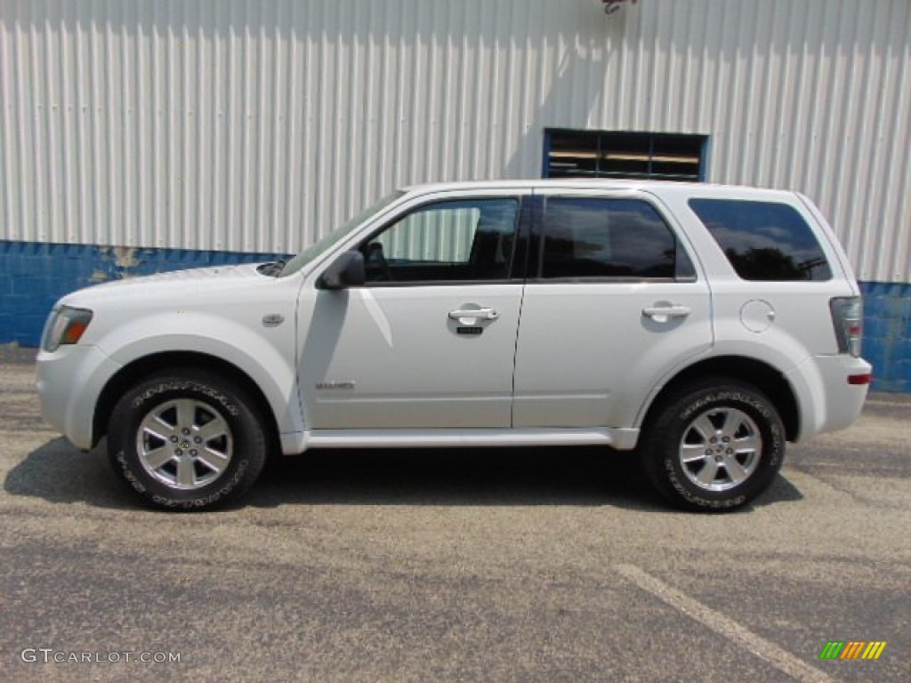 2008 Mariner V6 4WD - Oxford White / Black photo #2