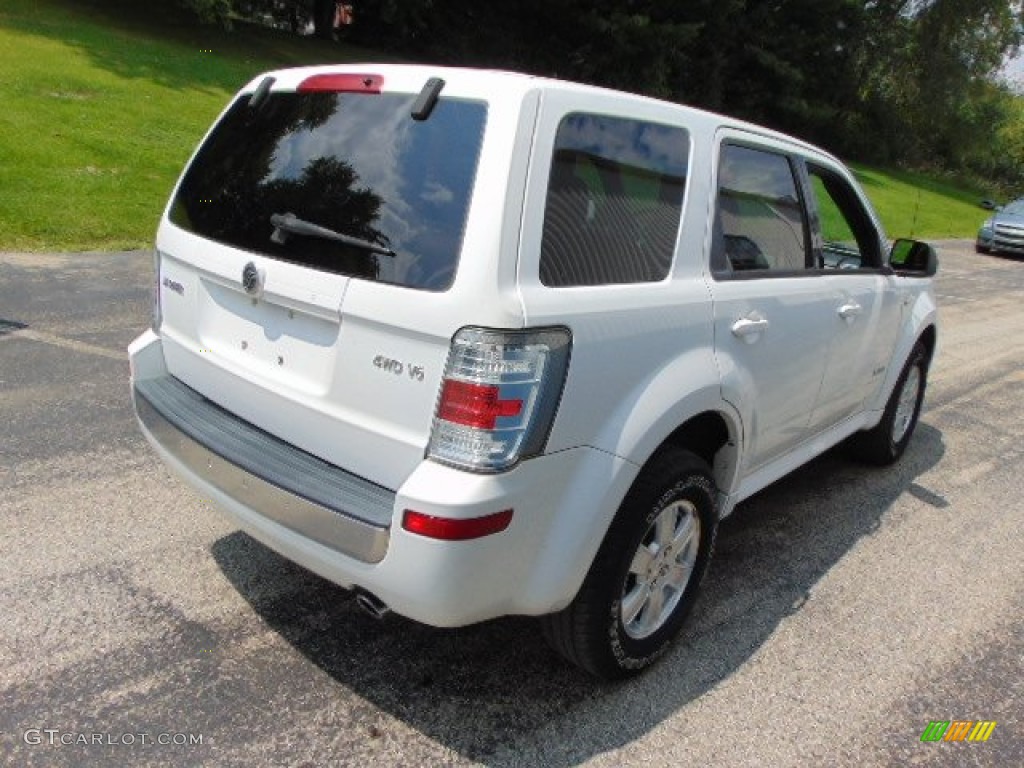 2008 Mariner V6 4WD - Oxford White / Black photo #9