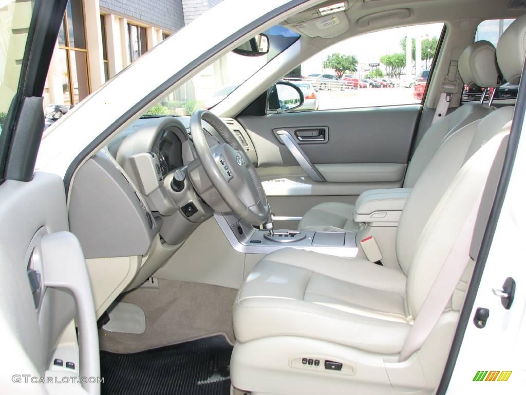 2005 FX 35 AWD - Ivory Pearl White / Willow photo #8