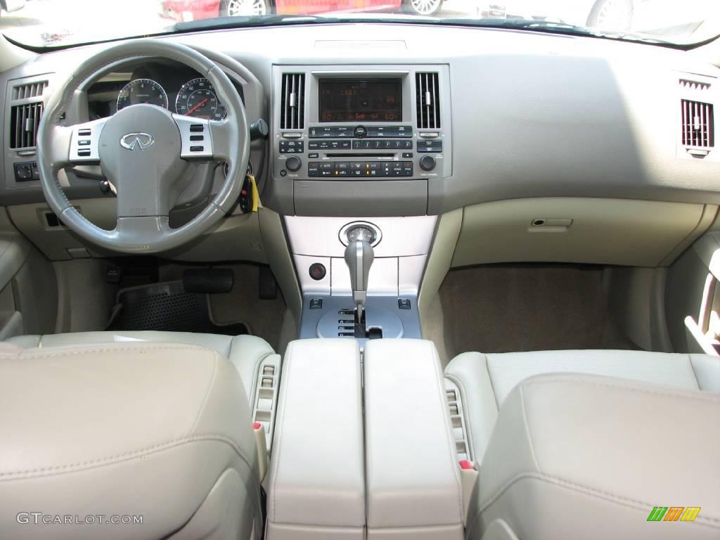 2005 FX 35 AWD - Ivory Pearl White / Willow photo #10