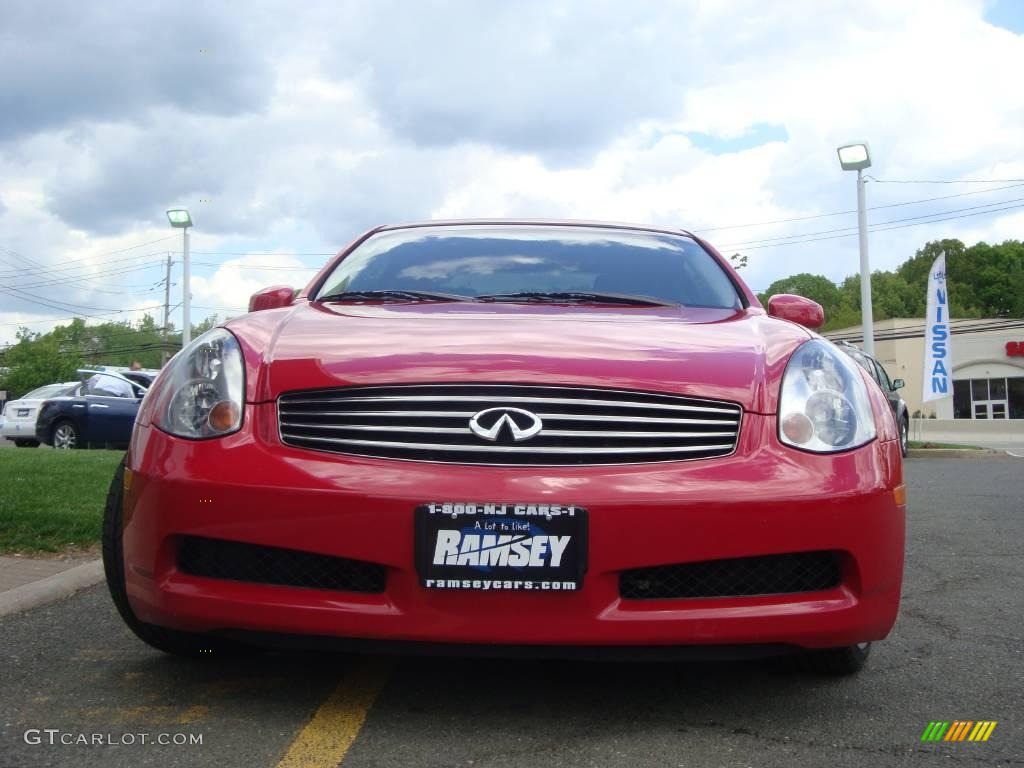 2005 G 35 Coupe - Laser Red / Graphite photo #1