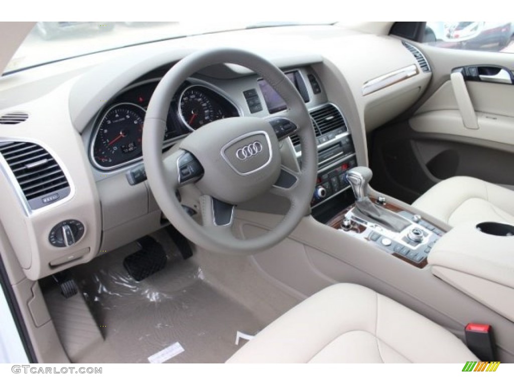 Cardamom Beige Interior 2015 Audi Q7 3.0 Premium Plus quattro Photo #95985487