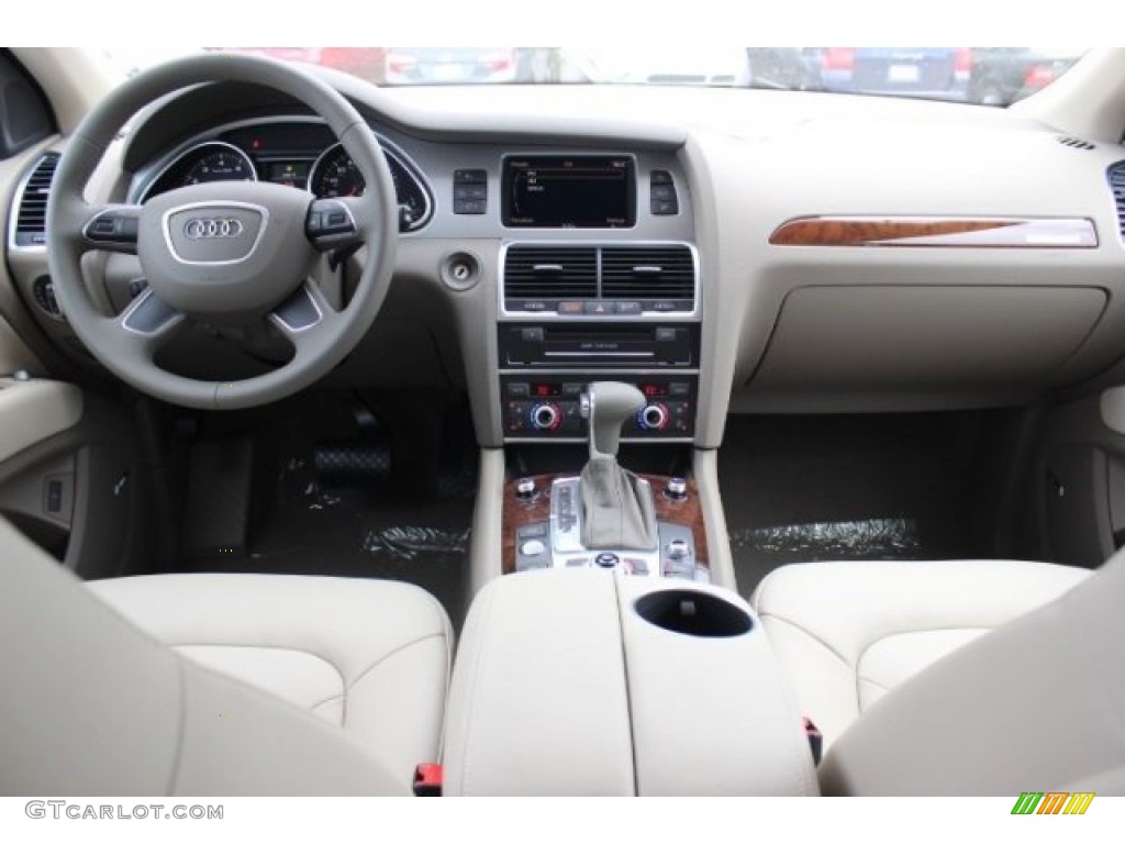 2015 Audi Q7 3.0 Premium Plus quattro Cardamom Beige Dashboard Photo #95985580