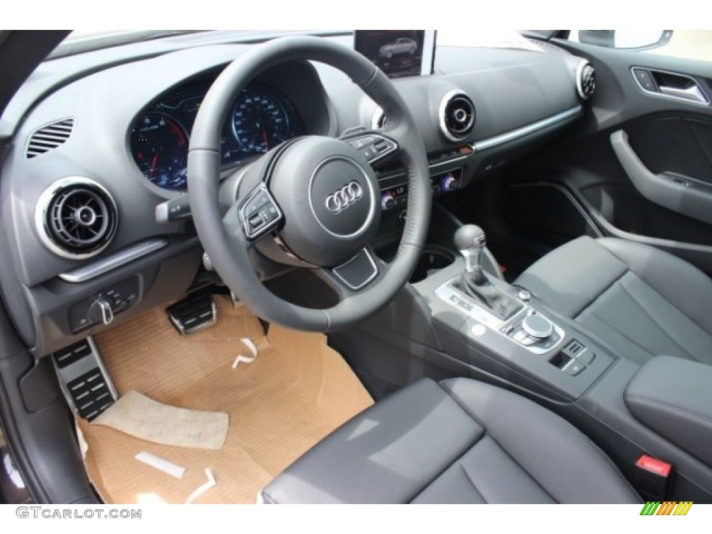 Black Interior 2015 Audi A3 1.8 Premium Plus Photo #95986255