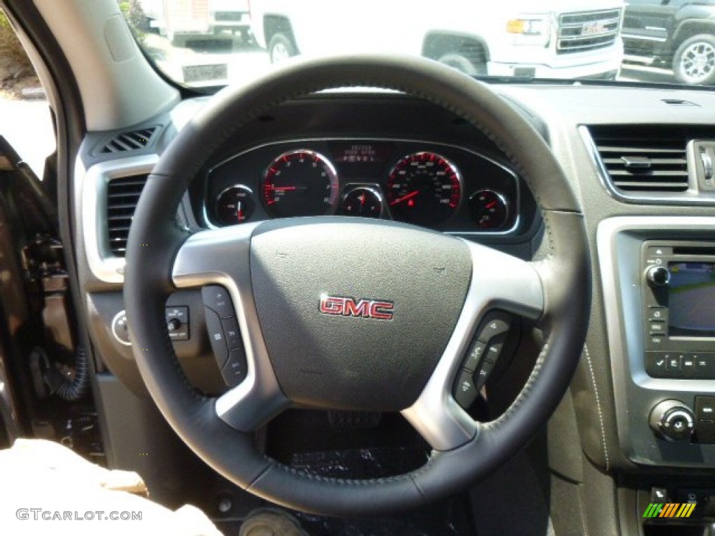 2015 GMC Acadia SLE AWD Ebony Steering Wheel Photo #95987266