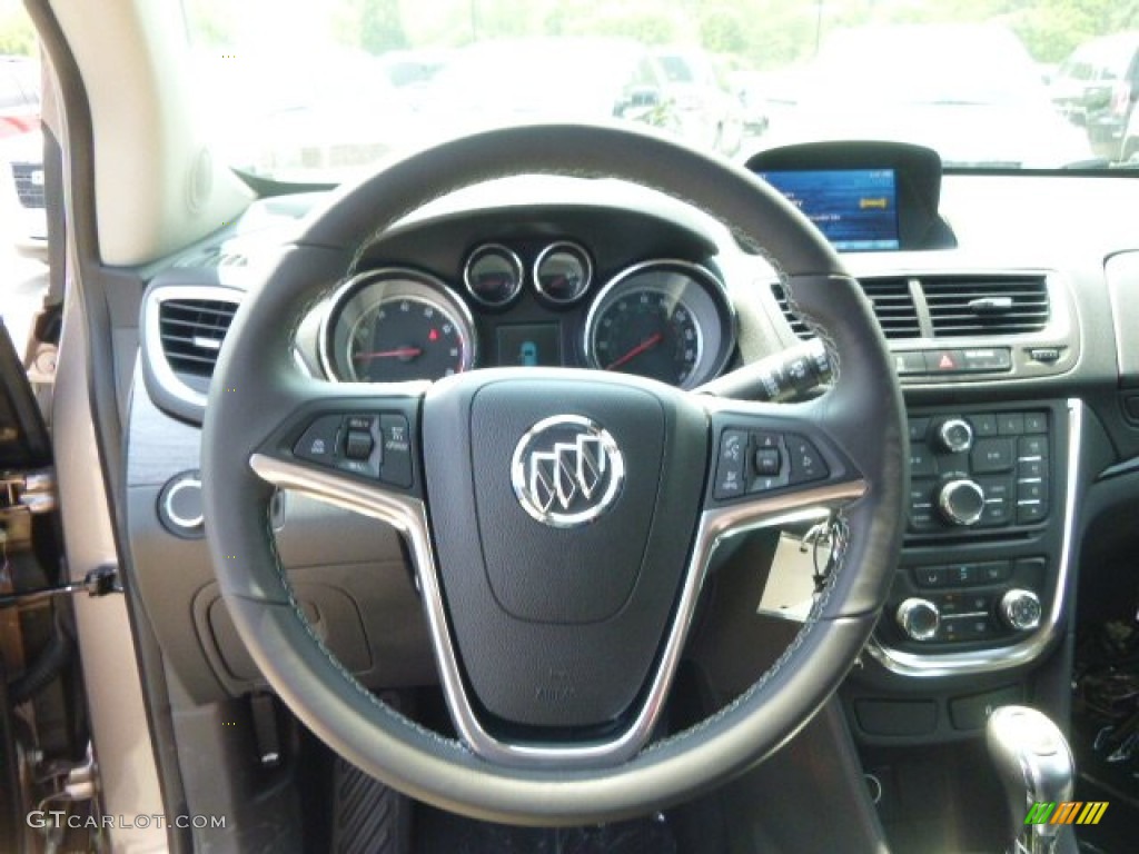 2014 Buick Encore AWD Ebony Steering Wheel Photo #95987680