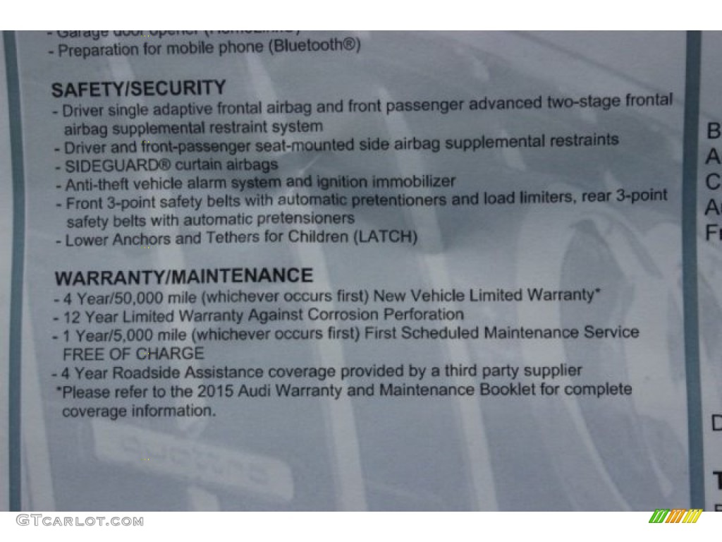 2015 A4 2.0T Premium Plus quattro - Florett Silver Metallic / Titanium Gray/Black photo #39