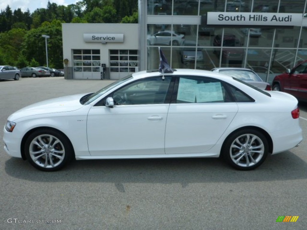 2014 S4 Premium plus 3.0 TFSI quattro - Ibis White / Black/Lunar Silver photo #2