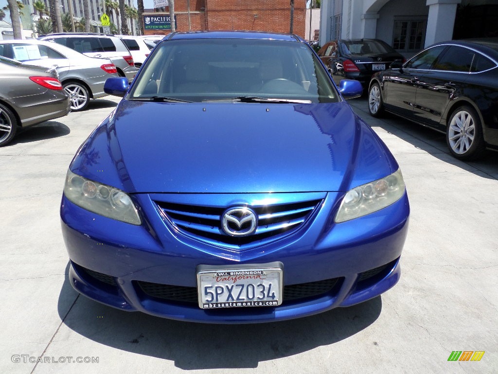 2005 MAZDA6 i Sport Sedan - Lapis Blue Metallic / Black photo #6