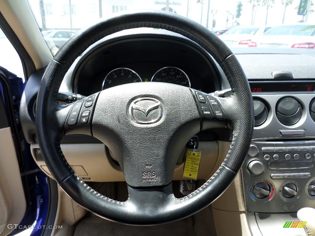 2005 MAZDA6 i Sport Sedan - Lapis Blue Metallic / Black photo #10