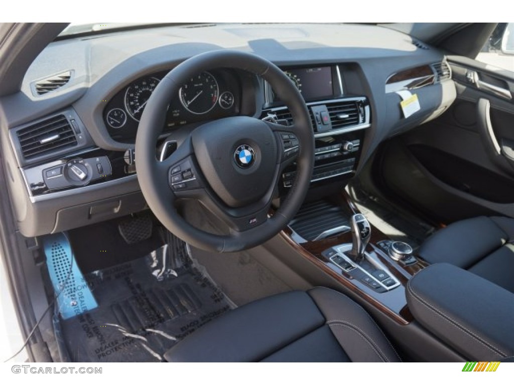 Black Interior 2015 BMW X3 xDrive35i Photo #96002793