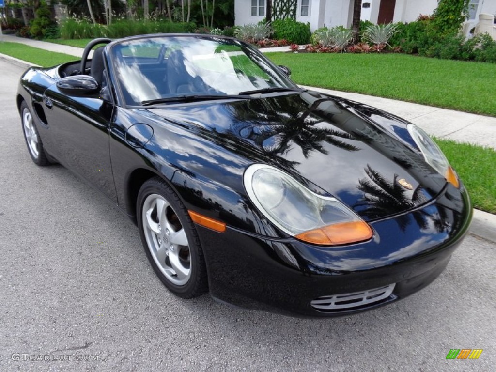 Black 2002 Porsche Boxster Standard Boxster Model Exterior Photo #96006246