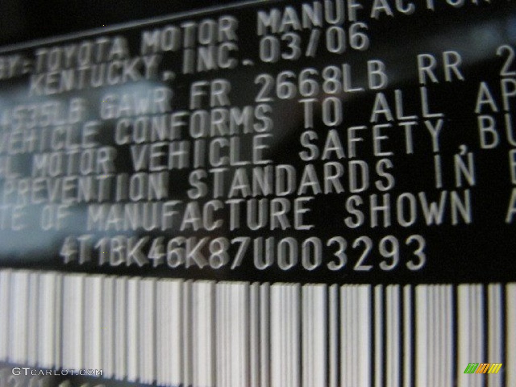 2007 Camry XLE V6 - Black / Ash photo #39