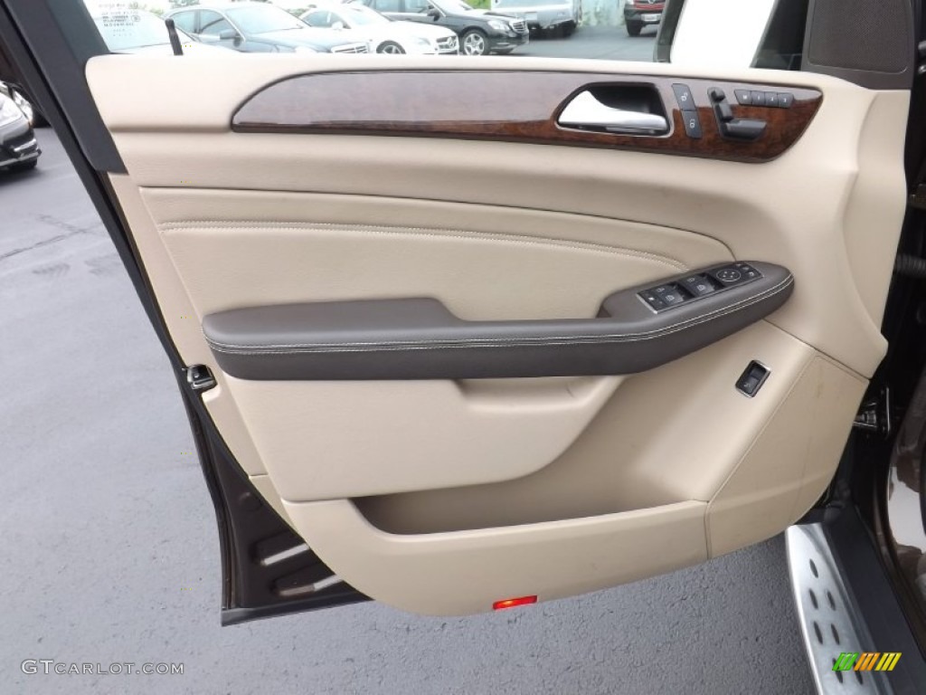 2012 Mercedes-Benz ML 350 4Matic Almond Beige Door Panel Photo #96010431