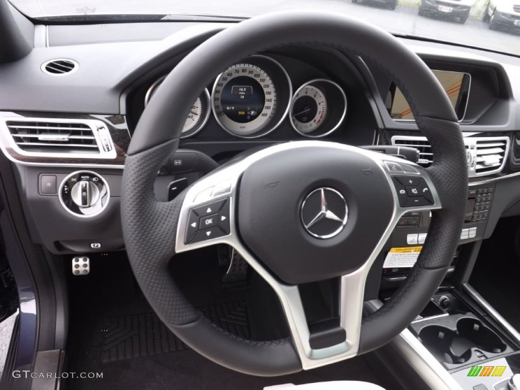 2014 E 350 4Matic Sport Sedan - Indigo Blue Metallic / Porcelain/Black photo #15
