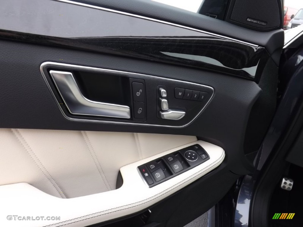 2014 E 350 4Matic Sport Sedan - Indigo Blue Metallic / Porcelain/Black photo #17