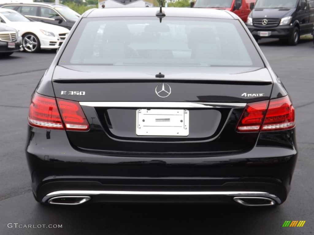 2014 E 350 4Matic Sport Sedan - Black / Black photo #4
