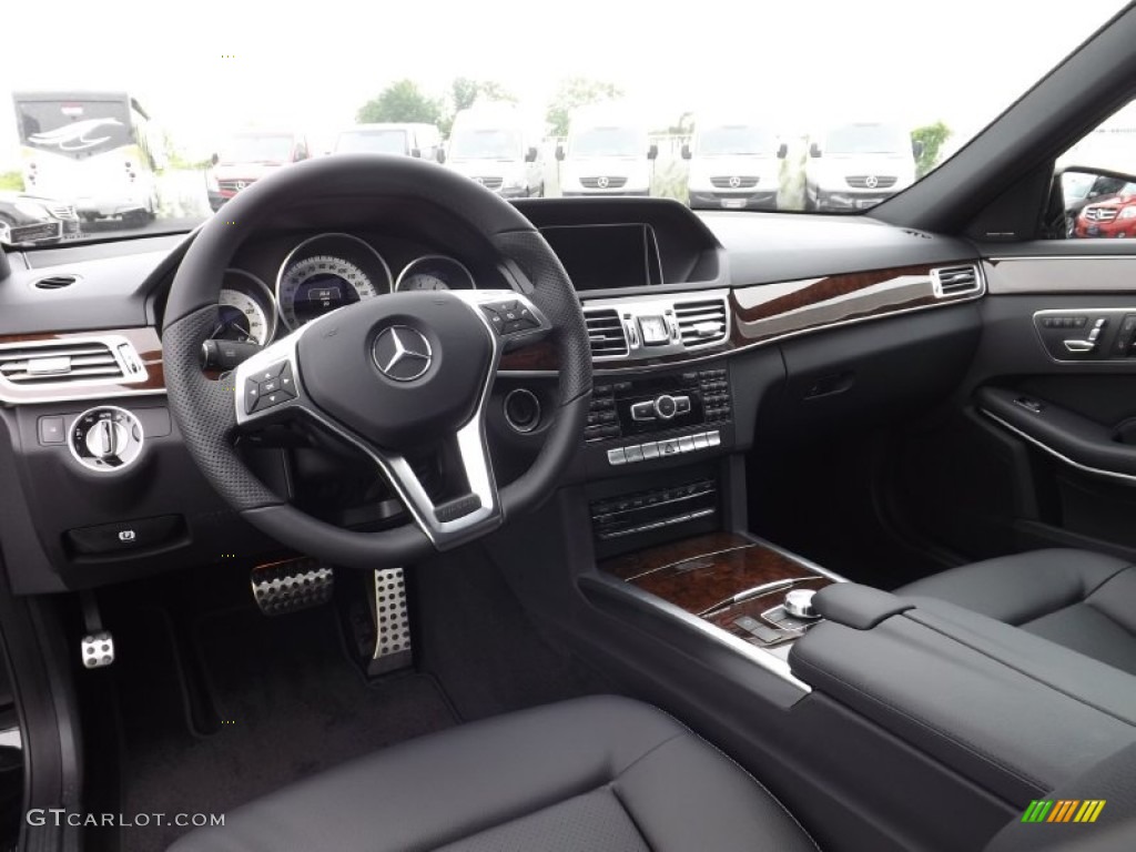 2014 E 350 4Matic Sport Sedan - Black / Black photo #8