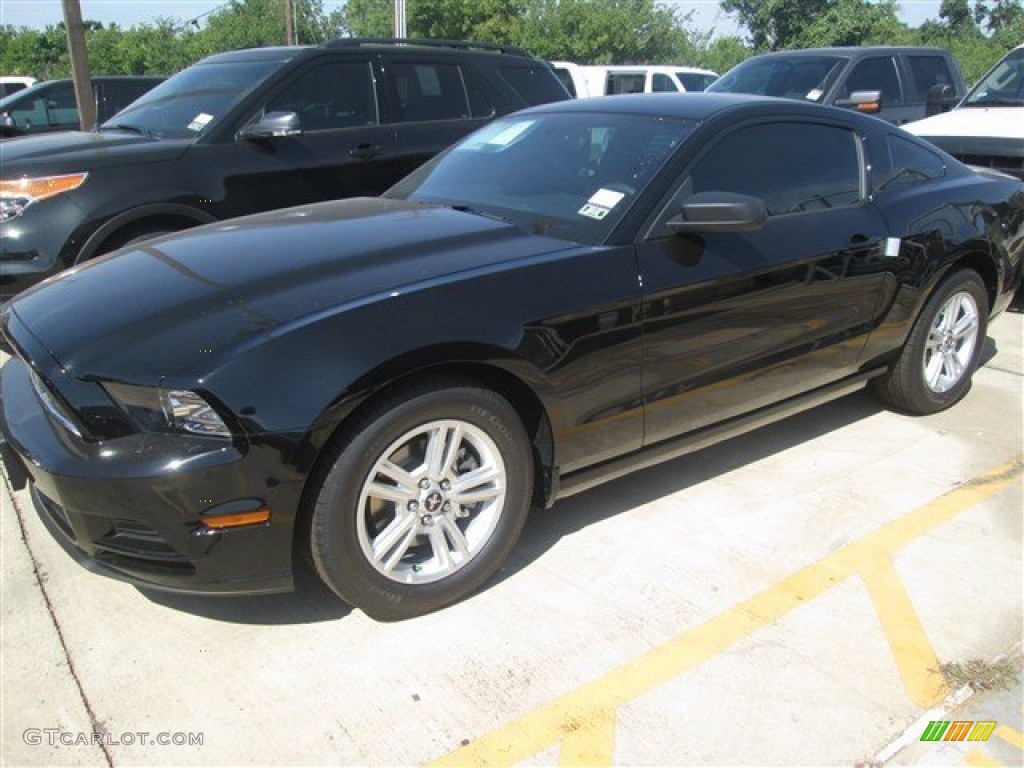 2014 Mustang V6 Coupe - Black / Charcoal Black photo #3