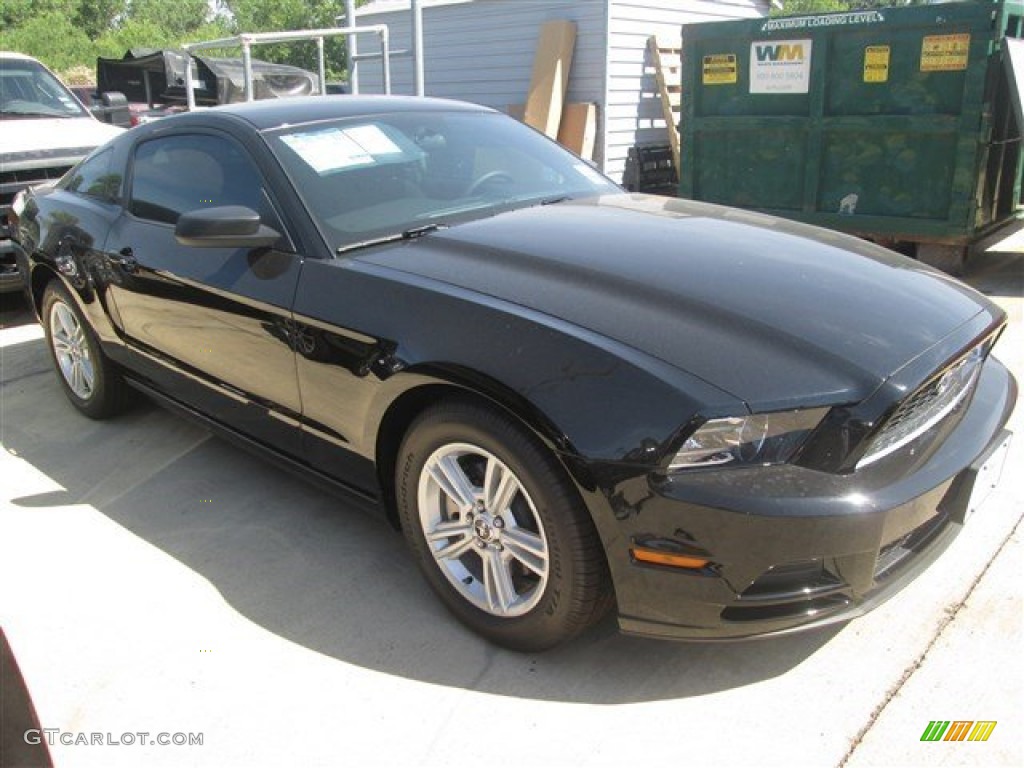 2014 Mustang V6 Coupe - Black / Charcoal Black photo #4