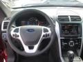 Charcoal Black 2015 Ford Explorer Limited Steering Wheel