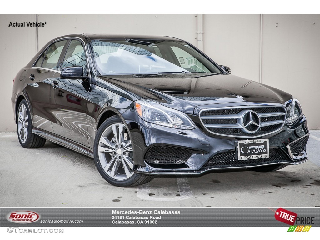 2014 E 350 Sport Sedan - Black / Black photo #1