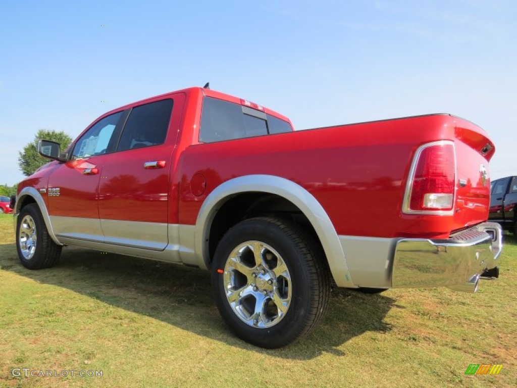 2014 1500 Laramie Crew Cab - Flame Red / Black photo #2