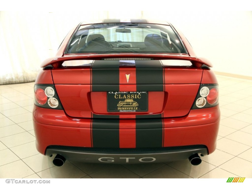 2006 GTO Coupe - Spice Red Metallic / Black photo #15