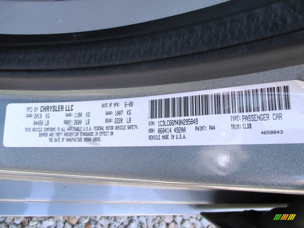 2008 Sebring Limited Sedan - Silver Steel Metallic / Dark Slate Gray/Light Slate Gray photo #4