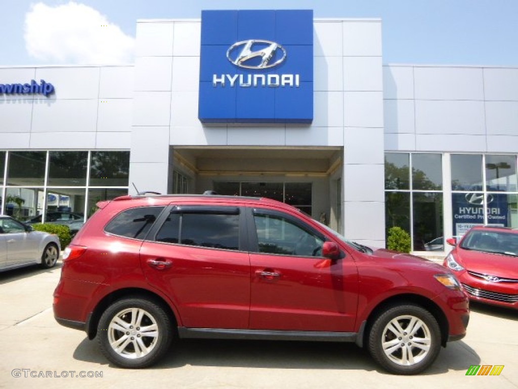 2011 Sonoran Red Hyundai Santa Fe Limited Awd 96014071