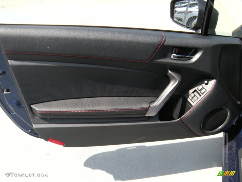 2015 Scion FR-S Standard FR-S Model Black/Red Accents Door Panel Photo #96022053