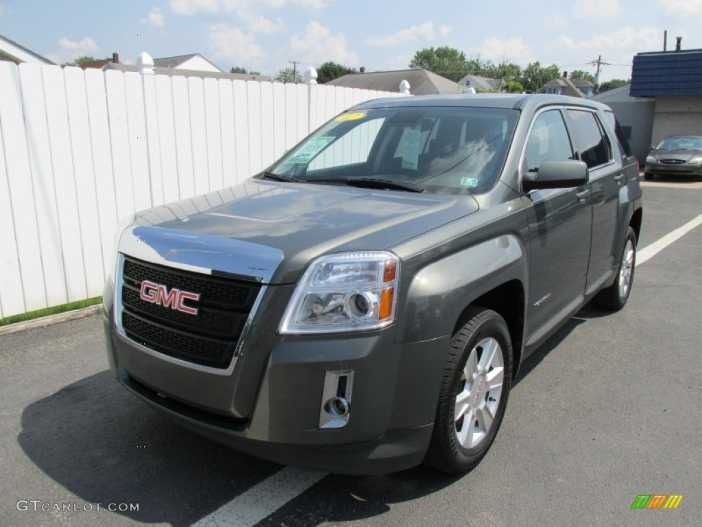 2012 Terrain SLE AWD - Gray Green Metallic / Jet Black photo #10