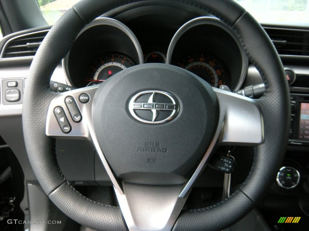 2015 Scion tC Standard tC Model Dark Charcoal Steering Wheel Photo #96023058