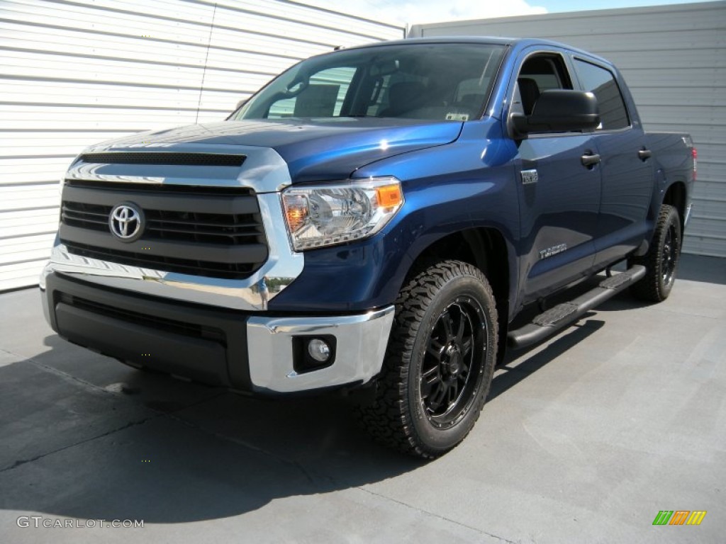 2014 Tundra TSS CrewMax - Blue Ribbon Metallic / Graphite photo #7