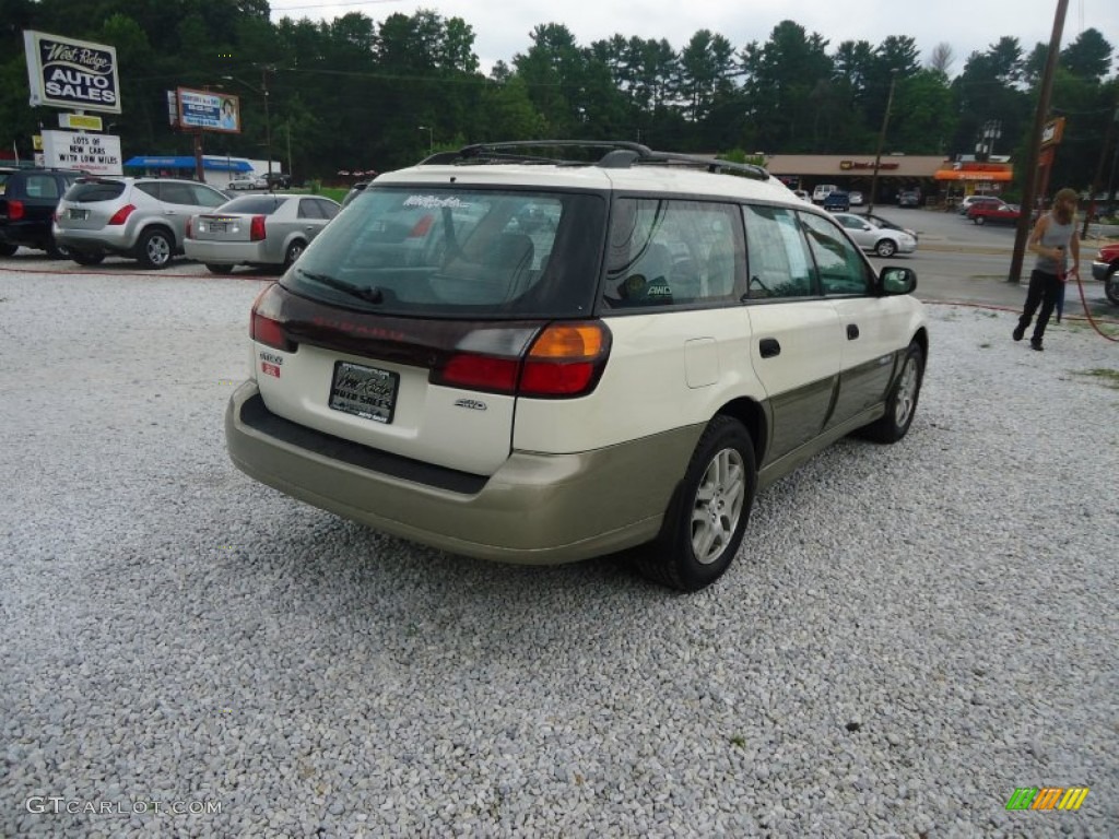 2004 Outback Wagon - White Frost Pearl / Beige photo #4