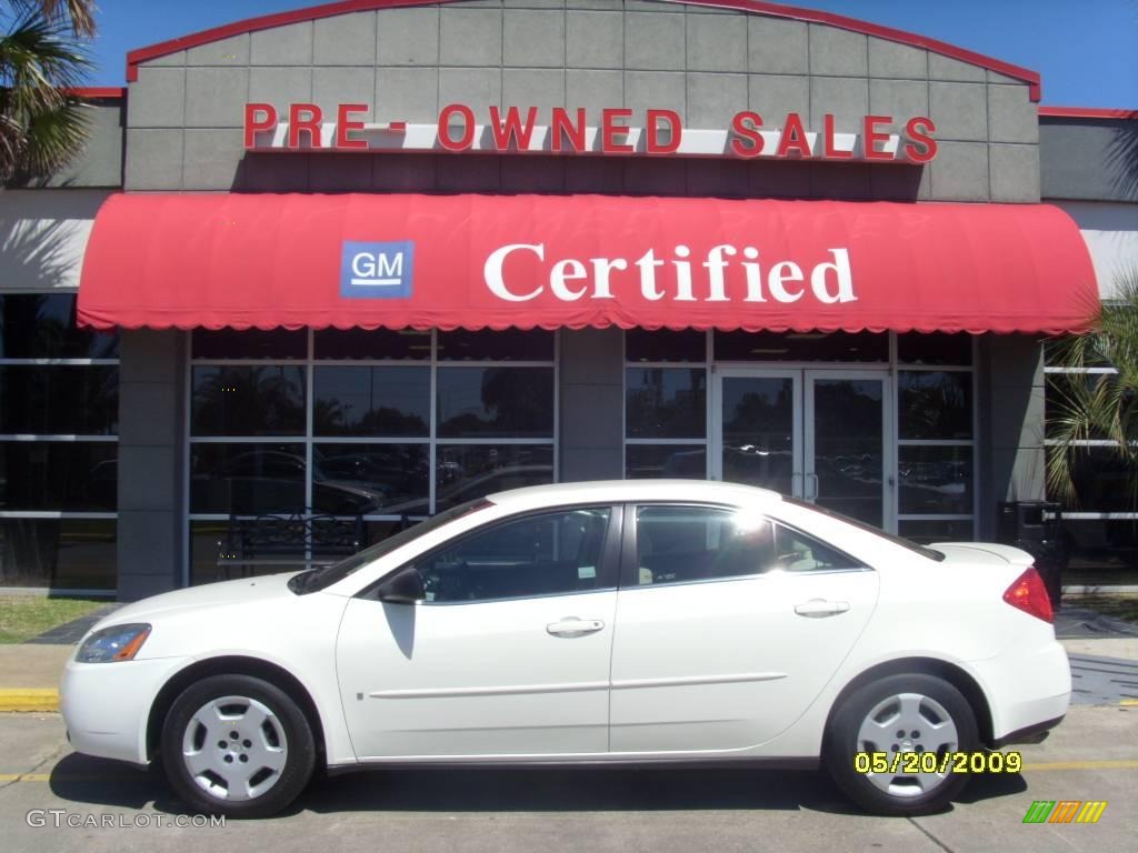 2006 G6 V6 Sedan - Ivory White / Light Taupe photo #1