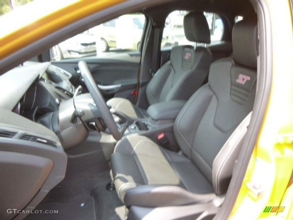 2014 Focus ST Hatchback - Tangerine Scream / ST Charcoal Black Recaro Sport Seats photo #10